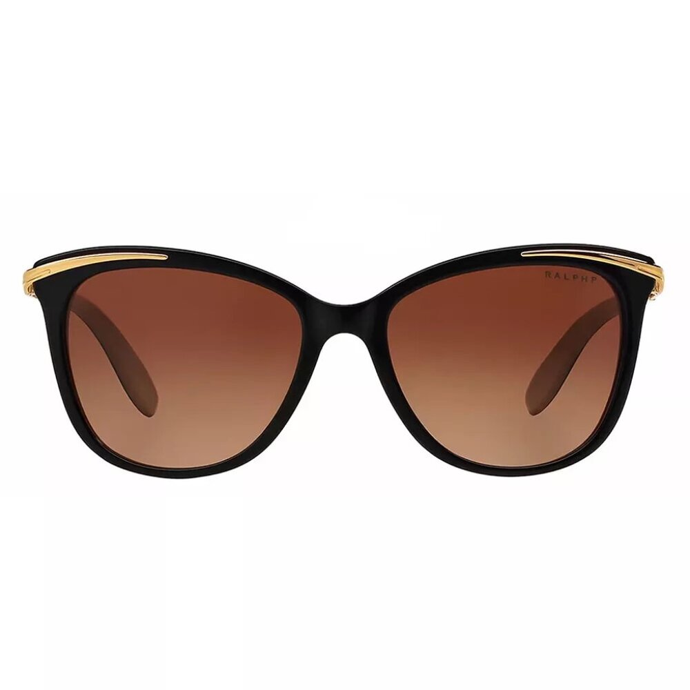 Ralph Lauren sunglasses 5203 1090T5 Black Plastic Sunglasses Brown Gradient - Picture 13 of 16